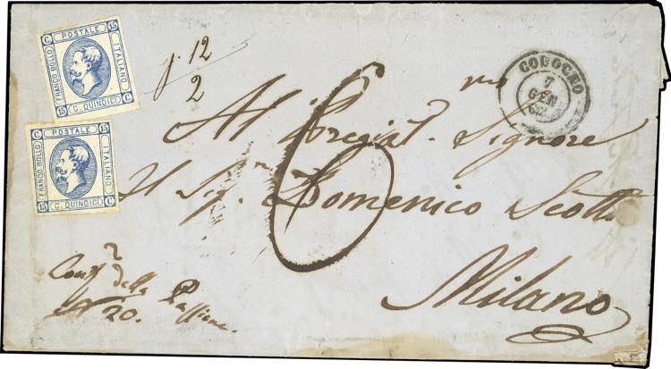 1864 - 15 cent. Litografico, II ... 