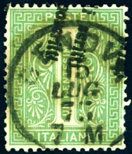 1863 - 1 cent. De La Rue, tiratura ... 