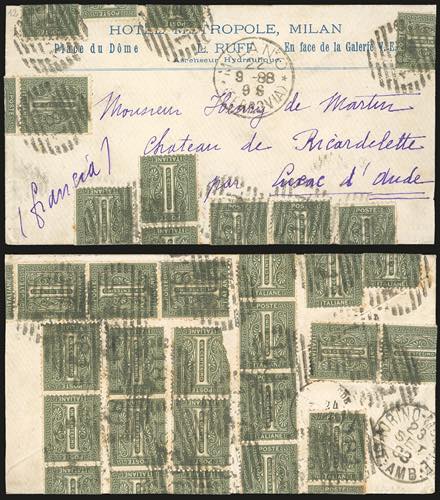 1888 - 1 cent. De La Rue, tiratura ... 