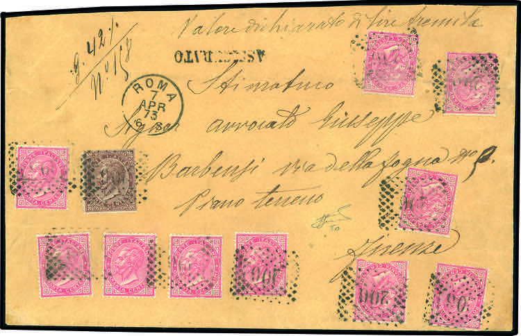 1873 - 40 cent. De La Rue, 10 ... 