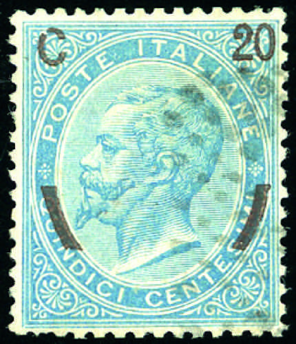 1865 - 20 cent. su 15 cent. Ferro ... 