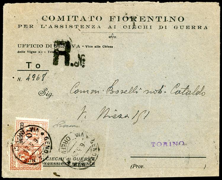 1924 - 2 cent. Floreale, 10 cent. ... 