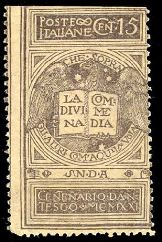 1921 - 15 cent. grigio violetto ... 
