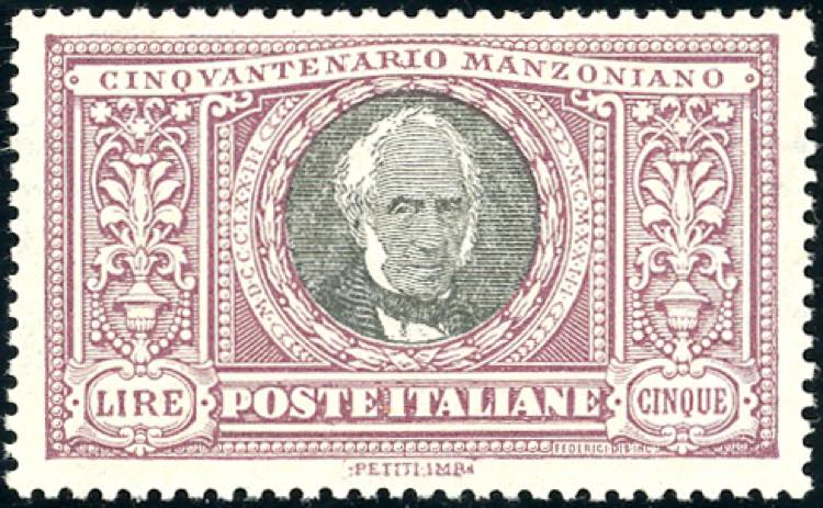 1923 - 5 lire Manzoni (156), ... 