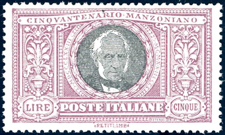 1923 - 5 lire Manzoni (156), ... 