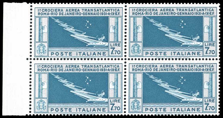 1930 - 7,70 lire Crociera Balbo, ... 