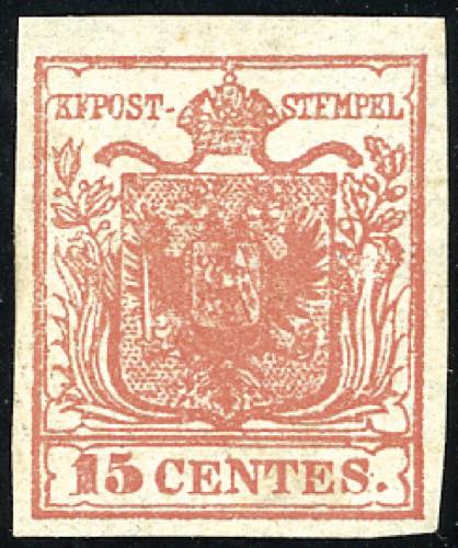 1850 - 15 cent. rosso vermiglio ... 