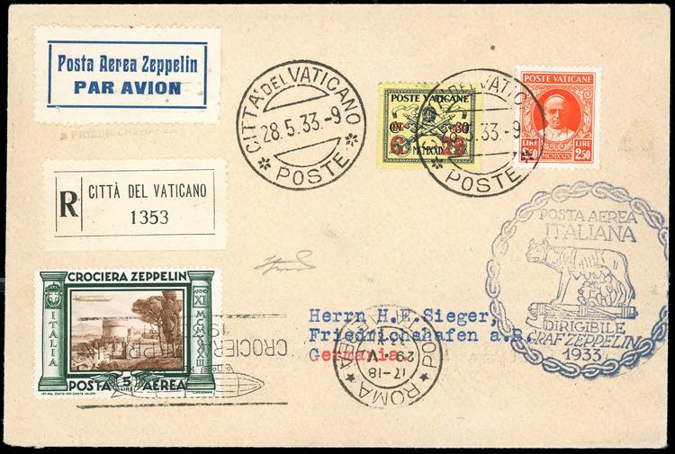 1933 - 5 lire Zeppelin (46), in ... 