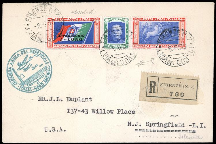 1933 - 5,25 + 19,75 lire Trittico ... 