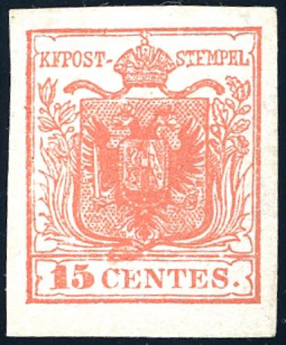 1850 - 15 cent. rosso vermiglio ... 