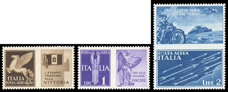 1942 - Non emessi, serie completa ... 