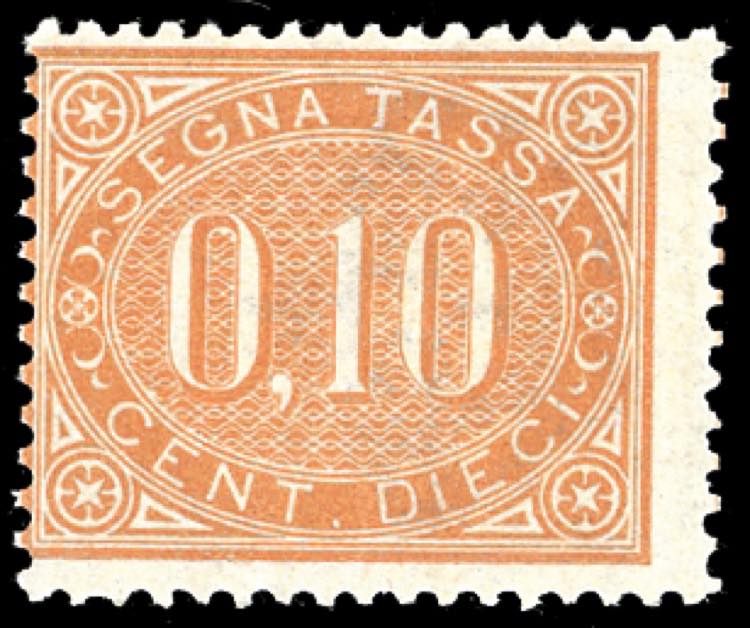 1869 - 10 cent. bruno arancio (2), ... 