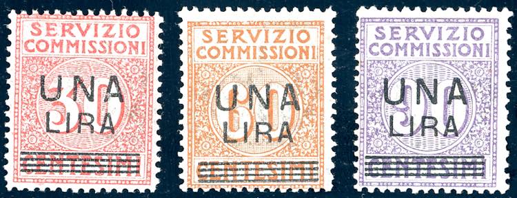 1925 - Soprastampati, serie ... 