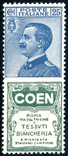 1924 -25 cent. Coen (5), nuovo, ... 