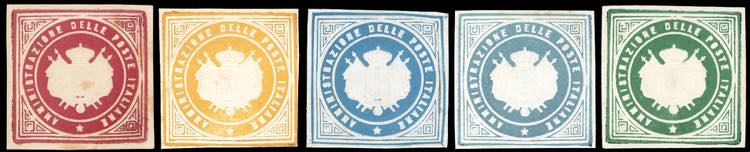 1863 - Suggello gommato delle ... 