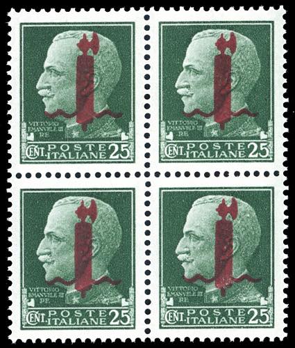 1944 - 25 cent. soprastampato ... 