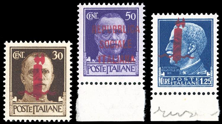 1944 - Soprastampati in carminio ... 