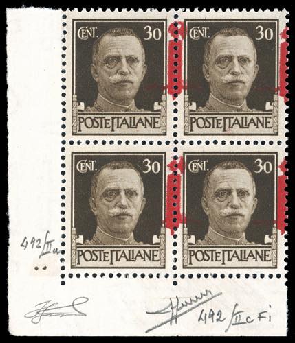 1944 - 30 cent. soprastampa fascio ... 