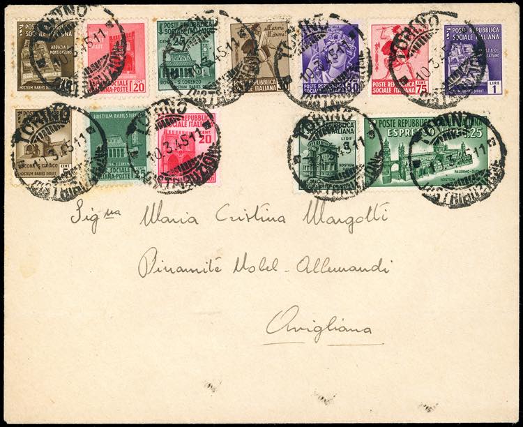 1945 - Bella affrancatura ... 