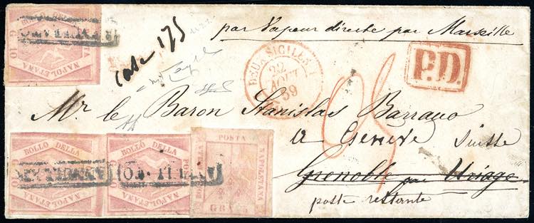 NAPOLI-FRANCIA-SVIZZERA 1859 - 5 ... 