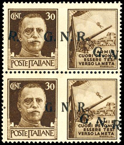 1943 - 30 cent. Esercito, coppia ... 