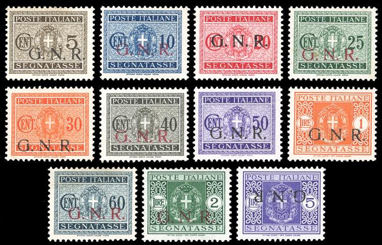 1943 - Soprastampati G.N.R. ... 