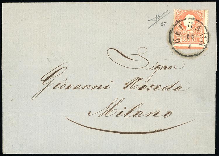 1859 - 5 soldi rosso, I tipo (25), ... 