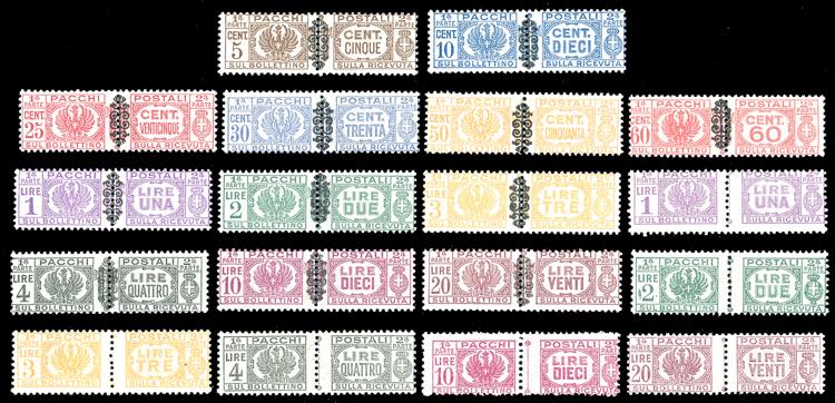 PACCHI POSTALI 1945/46 - Le due ... 