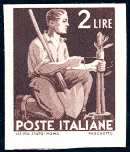 1945 - 2 lire Democratica, senza ... 