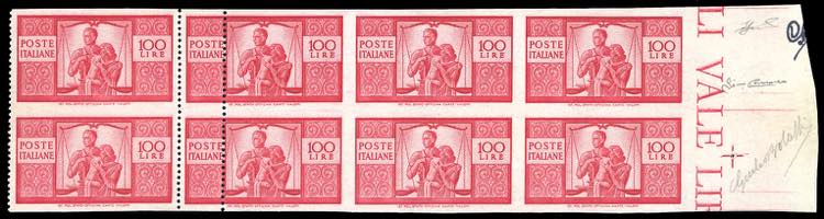 1946 - 100 lire carminio vivo ... 