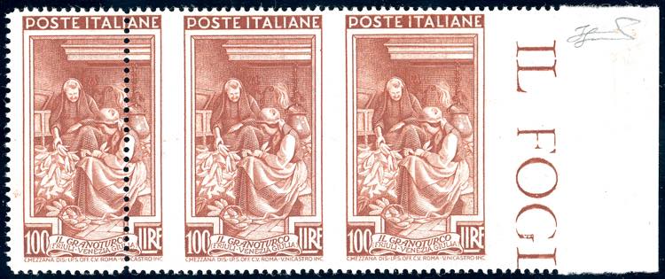 1950 - 100 lire Lavoro, dent. 14 x ... 