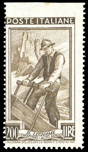 1950 - 200 lire Lavoro, dent. 14, ... 