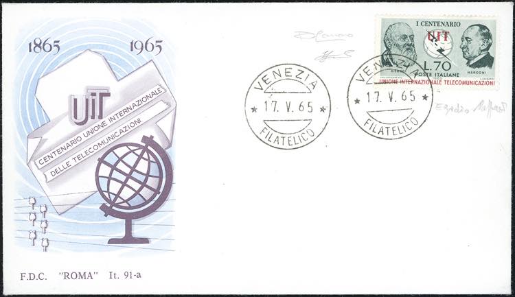 1965 - 70 lire Centenario UIT, ... 