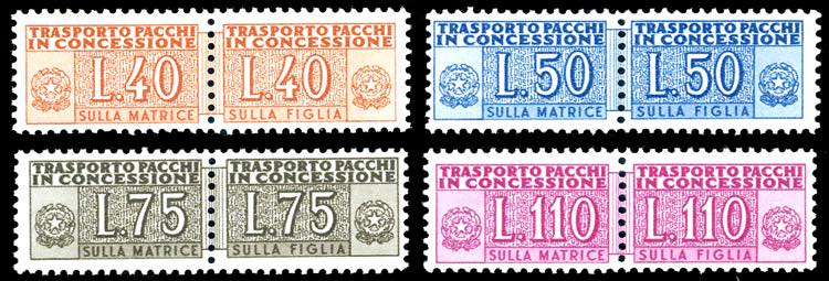 1953 - Filigrana ruota, serie ... 