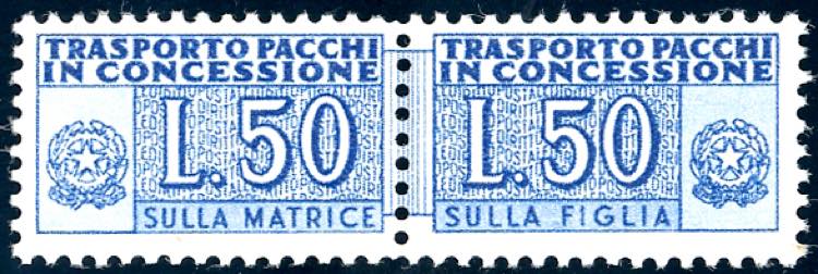 1953 - 50 lire, filigrana ruota ... 