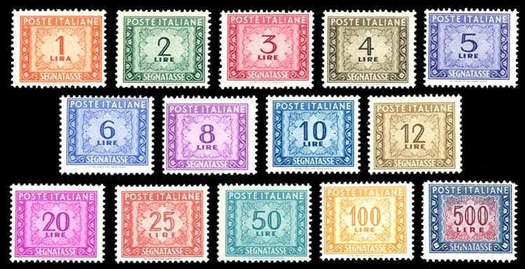 1947/54 - Filigrana ruota, serie ... 