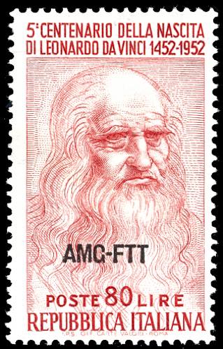 1952 - 80 lire Leonardo da Vinci, ... 