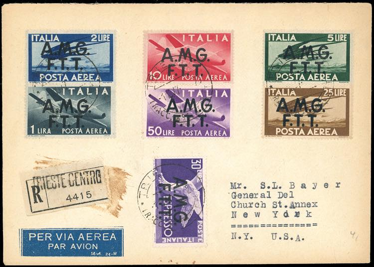 POSTA AEREA 1947 - Soprastampati ... 