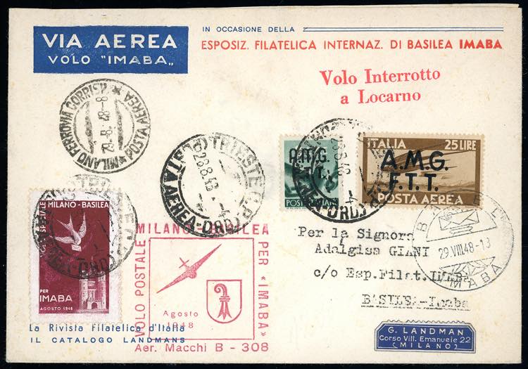 POSTA AEREA 1948 - 25 lire posta ... 