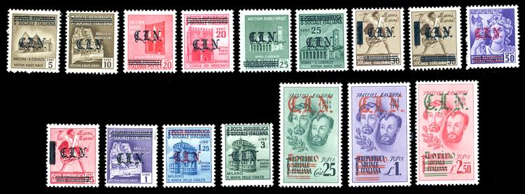 TORINO 1945 - Sedici valori, con ... 