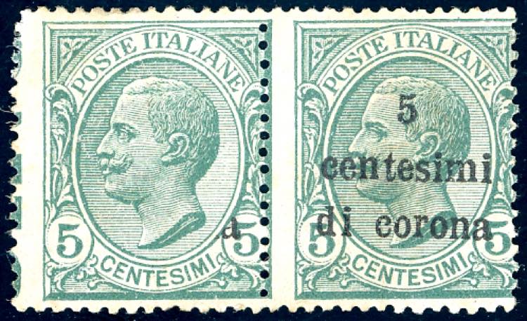 TRENTO E TRIESTE 1919 - 5 cent. su ... 