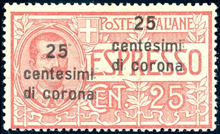 DALMAZIA ESPRESSI 1921 - 25 cent. ... 
