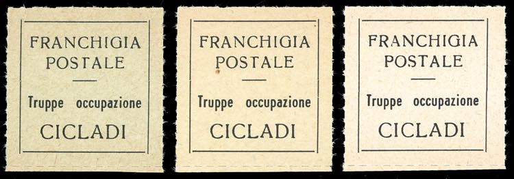 ISOLE CICLADI 1941 - Marche per la ... 