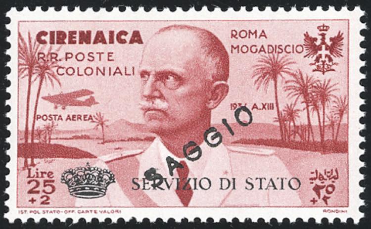 SERVIZIO AEREO 1934 - 25 + 2 lire ... 