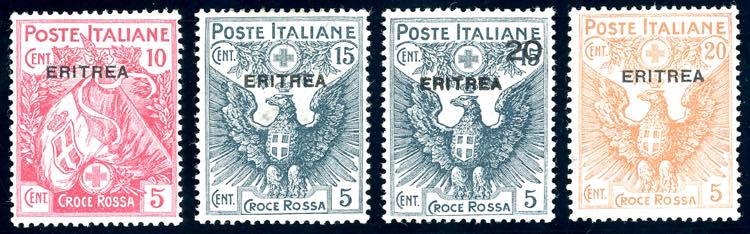 1916 - Croce Rossa, serie completa ... 