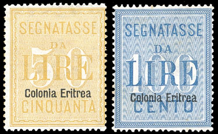SEGNATASSE 1903 - 50 e 100 lire ... 