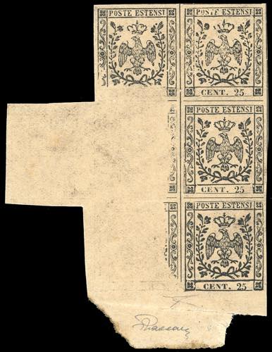 1852 - 25 cent. camoscio (4a), ... 