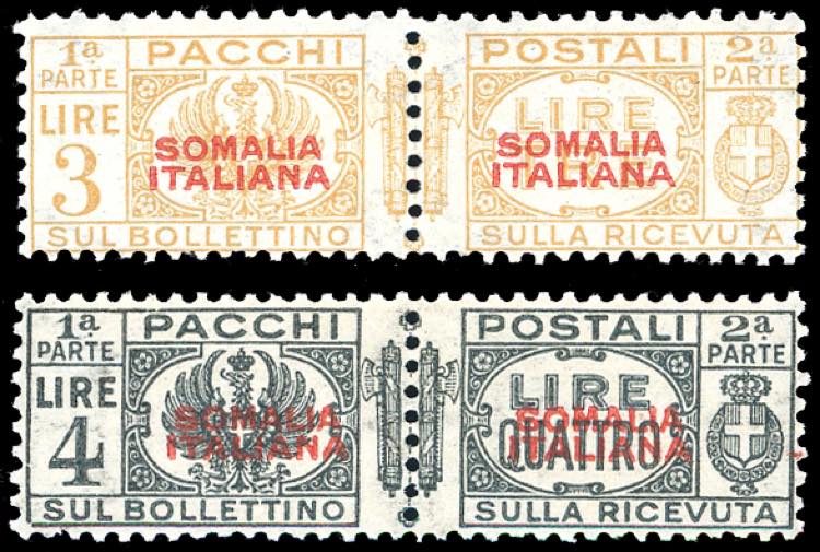 PACCHI POSTALI 1930 - 3 lire e 4 ... 