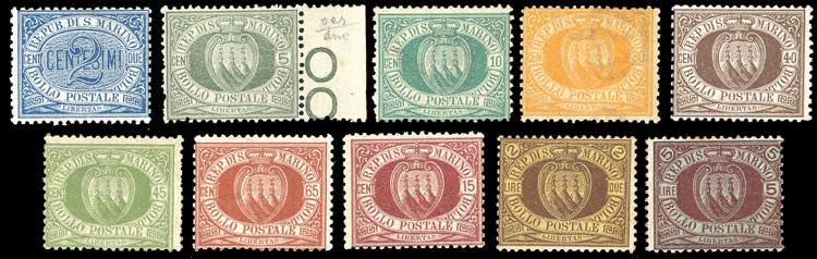 1892/94 - Cifra o Stemma, serietta ... 