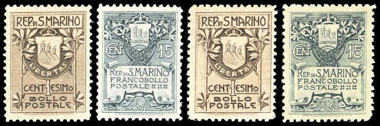 1907/10 - Stemma, serie completa, ... 